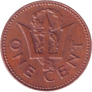 Монета 1 цент. 1984 год, Барбадос. Монета 1 цент. 1984 год, Барбадос.