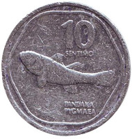 Монета 10 сентимо. 1991 год, Филиппины. Монета 10 сентимо. 1991 год, Филиппины.