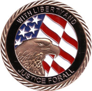 Башни-близнецы. 11 сентября 2001 года. Сувенирный жетон. (Золотистый).