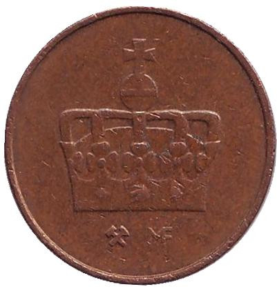 Монета 50 эре. 2006 год, Норвегия. Животное.