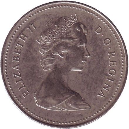 Монета 50 центов. 1982 год, Канада. Монета 50 центов. 1982 год, Канада.