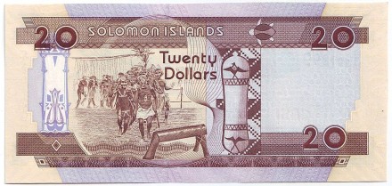 Банкнота 20 долларов. 2004-2011 гг., Соломоновы острова. Тип 1.