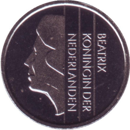 Монета 10 центов. 1996 год, Нидерланды. BU.