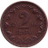 Монета 2 цента. 1936 год, Литва. Монета 2 цента. 1936 год, Литва.