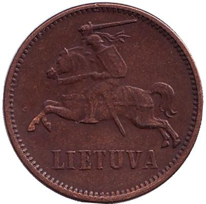Монета 2 цента. 1936 год, Литва. Монета 2 цента. 1936 год, Литва.