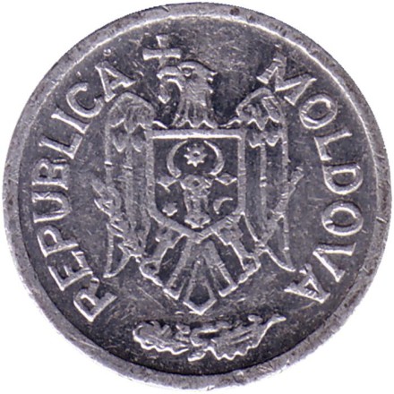Монета 5 бани. 2010 год, Молдавия. Монета 5 бани. 2010 год, Молдавия.
