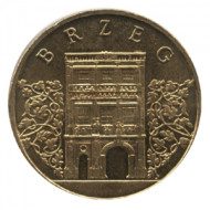 Монета 2 злотых, 2007 год, Польша. Бжег. Монета 2 злотых, 2007 год, Польша. Бжег.