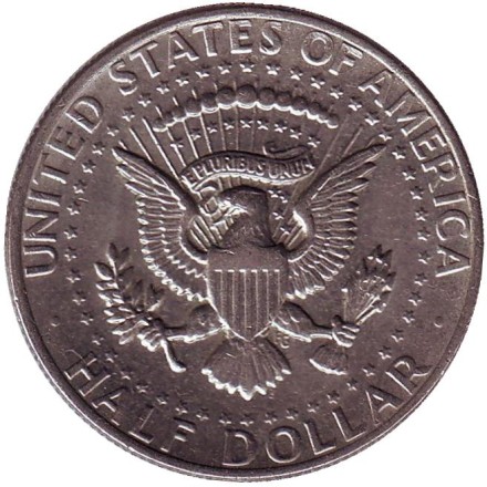 Монета 50 центов. 1973 год (P), США. Джон Кеннеди. Монета 50 центов. 1973 год (P), США. Джон Кеннеди.