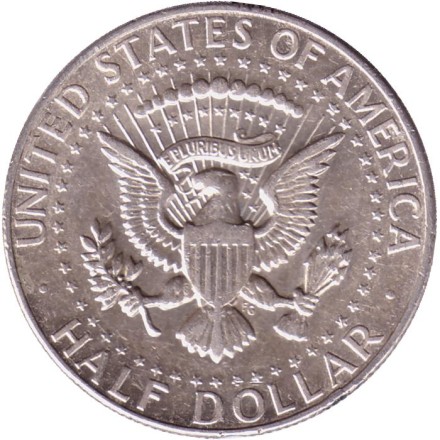 Монета 50 центов. 1965 год, США. Джон Кеннеди. Монета 50 центов. 1965 год, США. Джон Кеннеди.