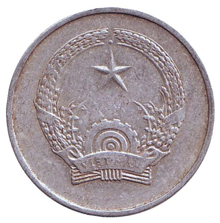 Монета 1 донг. 1976 год, Вьетнам.