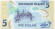 Банкнота 5 долларов. 2019 год, Соломоновы острова.