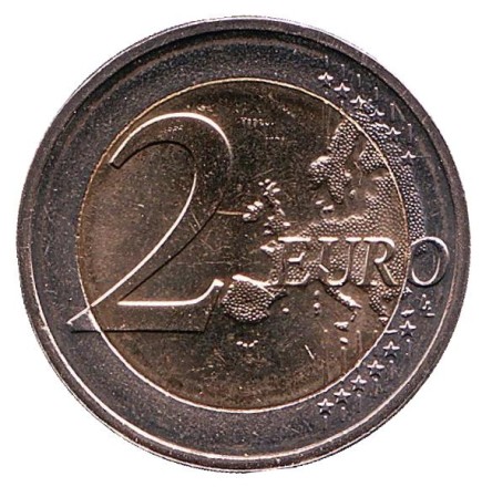 Монета 2 евро. 2019 год, Люксембург. 100 лет с дня вступления на трон Великой Герцогини Шарлотты.