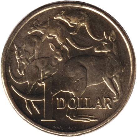 Монета 1 доллар. 2022 год, Австралия.
