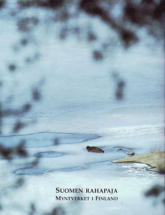 Тюлень. Набор монет Финляндии в буклете (5 шт). 1992 год, Финляндия.