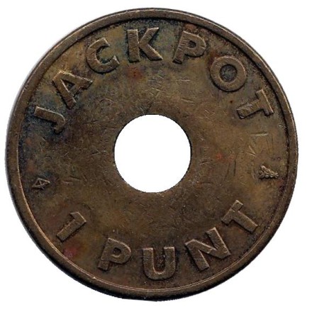 Jackpot. 1 punt. Игровой жетон. Jackpot. 1 punt. Игровой жетон.