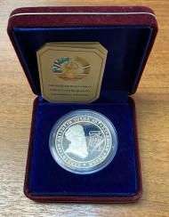 Монета 5 сомони. 2008 год, Таджикистан. (Серебро 925). 1150 лет со дня рождения Абу Абдаллаха Рудаки. Монета 5 сомони. 2008 год, Таджикистан. (Серебро 925). 1150 лет со дня рождения Абу Абдаллаха Рудаки.