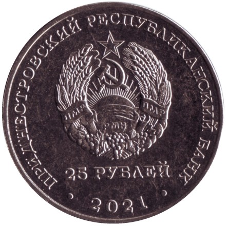 Монета 25 рублей. 2021 год, Приднестровье. Тираспольско-Мелитопольская операция.