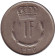 Монета 1 франк. 1976 год, Люксембург.