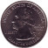 Монета 25 центов (D). 2003 год, США. Алабама. Штат № 22.
