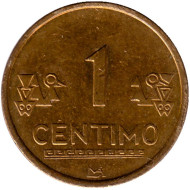 Монета 1 сентим. 2005 год, Перу. Латунь. Монета 1 сентим. 2005 год, Перу. Латунь.