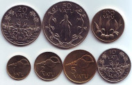 Набор монет Вануату (7 шт.), 1990 - 2002 гг., Вануату.