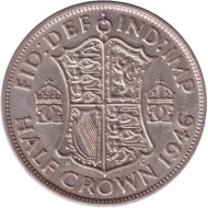 Монета 1/2 кроны. 1946 год, Великобритания. Монета 1/2 кроны. 1946 год, Великобритания.