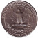Монета 25 центов. 1932 год, США. Вашингтон. Монета 25 центов. 1932 год, США. Вашингтон.