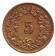 Монета 5 раппенов. 1918 год, Швейцария. (Латунь)