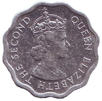 Монета 1 цент. 2002 год, Белиз.