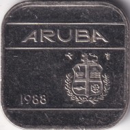 Монета 50 центов. 1988 год, Аруба.