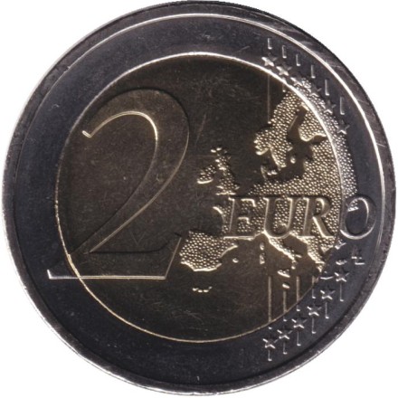 Монета 2 евро. 2025 год, Греция. 100 лет со дня рождения Микиса Теодоракиса.