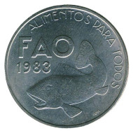 Монета 25 эскудо. 1983 год, Португалия. F.A.O. Рыба. Монета 25 эскудо. 1983 год, Португалия. F.A.O. Рыба.