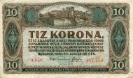 Бона 10 крон. 1920 год, Венгрия. Бона 10 крон. 1920 год, Венгрия.
