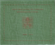 Годовой набор монет евро Ватикана в буклете. 2010 год, Ватикан. Годовой набор монет евро Ватикана в буклете. 2010 год, Ватикан.