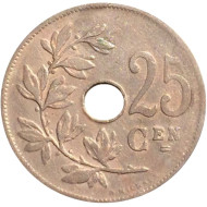 Монета 25 сантимов. 1926 год, Бельгия. (Belgie) Монета 25 сантимов. 1926 год, Бельгия. (Belgie)