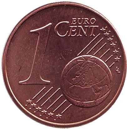 Монета 1 цент. 2010 год, Австрия. Монета 1 цент. 2010 год, Австрия.