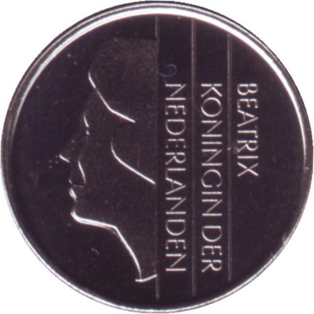 Монета 10 центов. 1998 год, Нидерланды. BU.