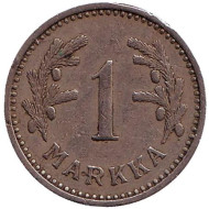 Монета 1 марка. 1933 год, Финляндия. Монета 1 марка. 1933 год, Финляндия.