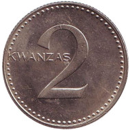 Монета 2 кванзы. 1977 год, Ангола. Провозглашение независимости Анголы 11 ноября 1975 года. Монета 2 кванзы. 1977 год, Ангола. Провозглашение независимости Анголы 11 ноября 1975 года.