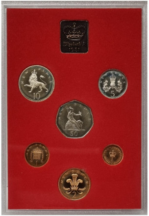 Годовой набор монет Великобритании (6 шт). 1981 год. (Proof). Годовой набор монет Великобритании (6 шт). 1981 год. (Proof).