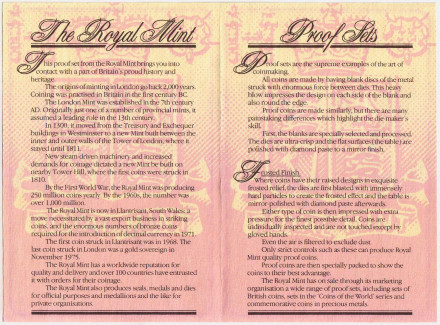 Годовой набор монет Великобритании (6 шт). 1981 год. (Proof). Годовой набор монет Великобритании (6 шт). 1981 год. (Proof).