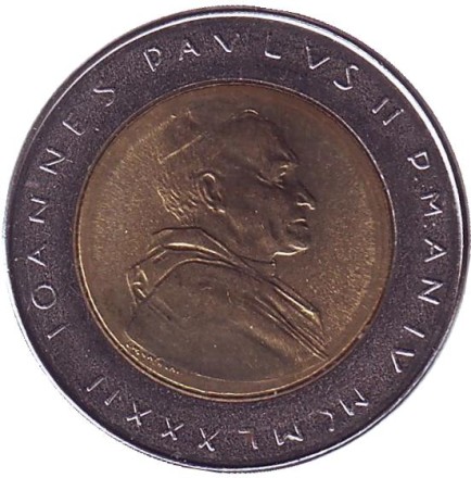 Монета 500 лир. 1982 год, Ватикан. Образование.