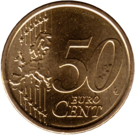 Монета 50 центов. 2023 год, Сан-Марино. Монета 50 центов. 2023 год, Сан-Марино.