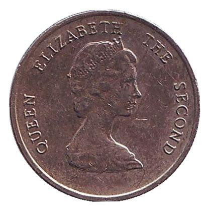 Монета 10 центов. 1994 год, Восточно-Карибские государства. Парусник. Монета 10 центов. 1994 год, Восточно-Карибские государства. Парусник.