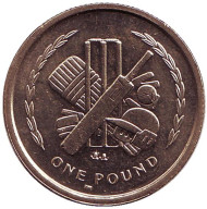 Монета 1 фунт, 1996 год, Остров Мэн.