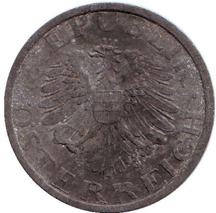 Монета 10 грошей. 1949 год, Австрия.