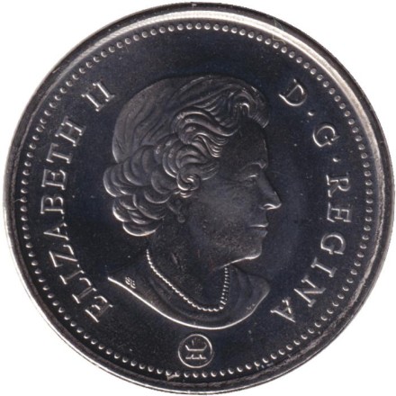 Монета 25 центов. 2021 год, Канада. Канадский олень (Карибу). Монета 25 центов. 2021 год, Канада. Канадский олень (Карибу).