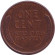 Монета 1 цент. 1937 год, США. (Без отметки монетного двора). Линкольн.
