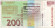 Банкнота 200 толаров. 1997 год, Словения. Якоб Галлус.