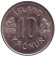 Монета 10 крон. 1977 год, Исландия. Монета 10 крон. 1977 год, Исландия.